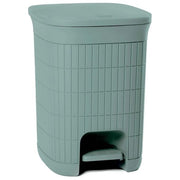 Stefanplast, Pattumiera con Pedale, 20L, Verde, in Plastica Rigenerata