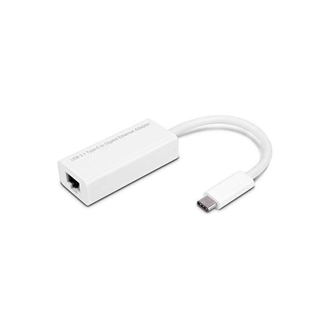 Atlantis Land A04-GEN245 Adattatore USB Type-C 3.1 a RJ45 LAN Gigabit colore Bianco