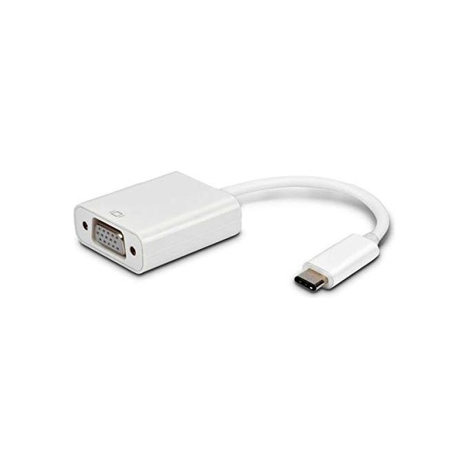 Atlantis Land A04-GEN246 Adattatore USB 3.1 Type-C a VGA 2048x1152 pixel colore Bianco