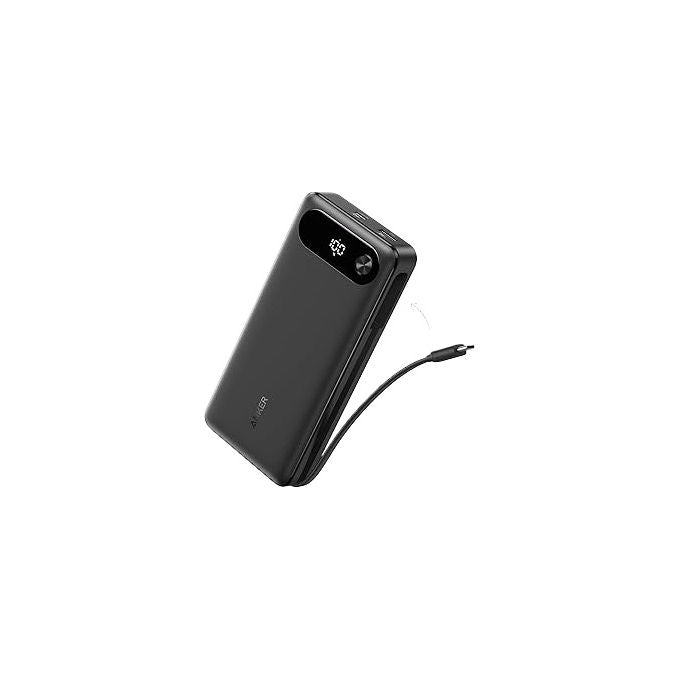 Anker A1383H11 Power Bank Portatile 20000 mAh con Cavo USB C Integrato 87 W 2 USB C 1 USB A Nero