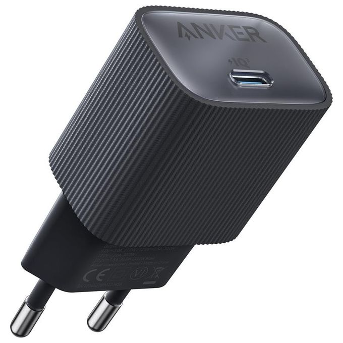 Anker 511 Nano caricatore da parete USB-C 30W, tecnologia GaN, PowerIQ 3.0, ricarica rapida, nero, A2337G11