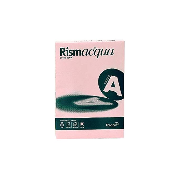 Favini 042242 Rismacqua Carta Colorata A3 90 g-m² 300 Fogli compatibile Inkjet Laser colore Rosa