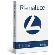 Favini A670104 Rismaluce Carta per Stampanti A4 21x29,7 cm 200 g-mq 125 Fogli colore Bianco