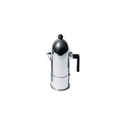 Alessi A9095-6 B La Cupola Caffettiera Moka in Alluminio 6 tazze 30 cl colore Nero