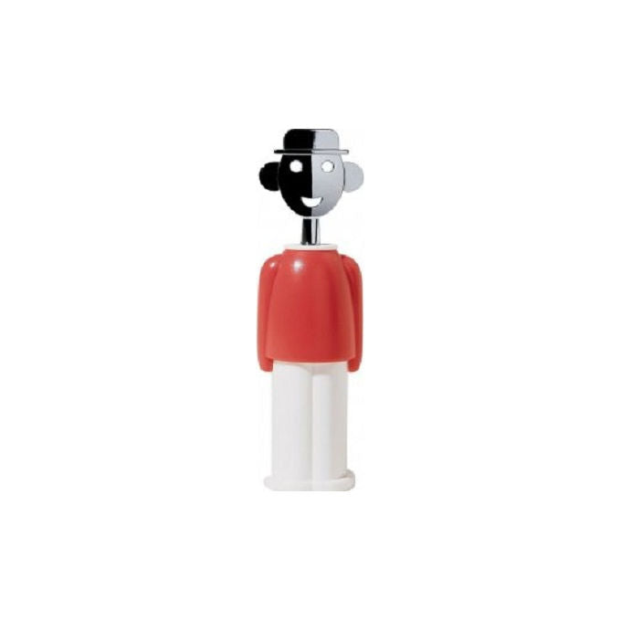 Alessi AAM23 R Cavatappi Alessandro M Rosso e Bianco colore Rosso e Bianco