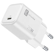 Cellularline, Caricabatterie da Rete 25W, USB-C, Power Delivery, Bianco