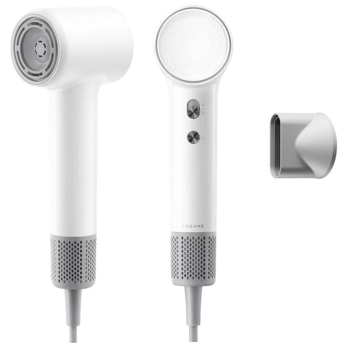 Dreame AHG11A Mini Flow Asciugacapelli 1200W 100.000rpm Ioni Negativi 5 Temperature Modalita' Bambini colore Bianco