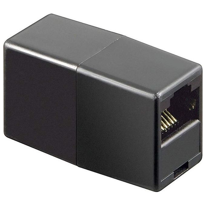 Digitus Accoppiatore Telefonico 2 Connettori Rj45 - 8P8C Femmina-Femmina Colore Nero