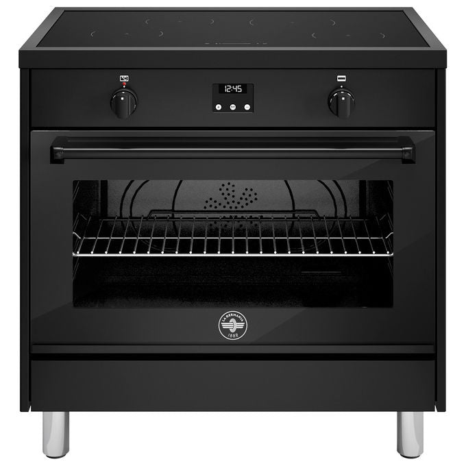 Bertazzoni La Germania AMN964IENNE2 Stile Cucina Piano cottura a induzione 4 fuochi Forno 147 L (95x68x83 cm) colore Nero