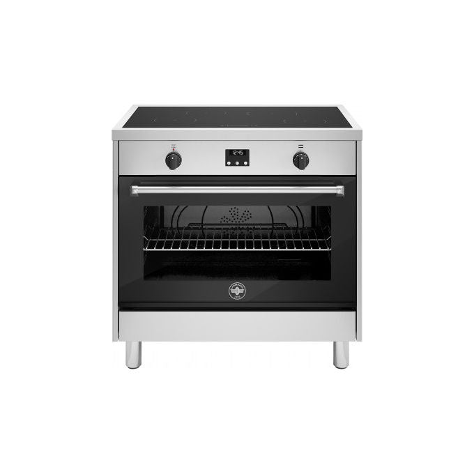 La Germania AMN964IEXE Cucina a Induzione 90 cm 4 Zone Forno Elettrico Multifunzione 11 Funzioni 117 L Classe A (90x60 cm) colore Inox