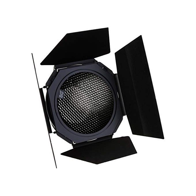 Aputure AP-BARNDOOR Barndoor per COB 4 Pale Acciaio con Supporto Bowens e Accessori colore Nero