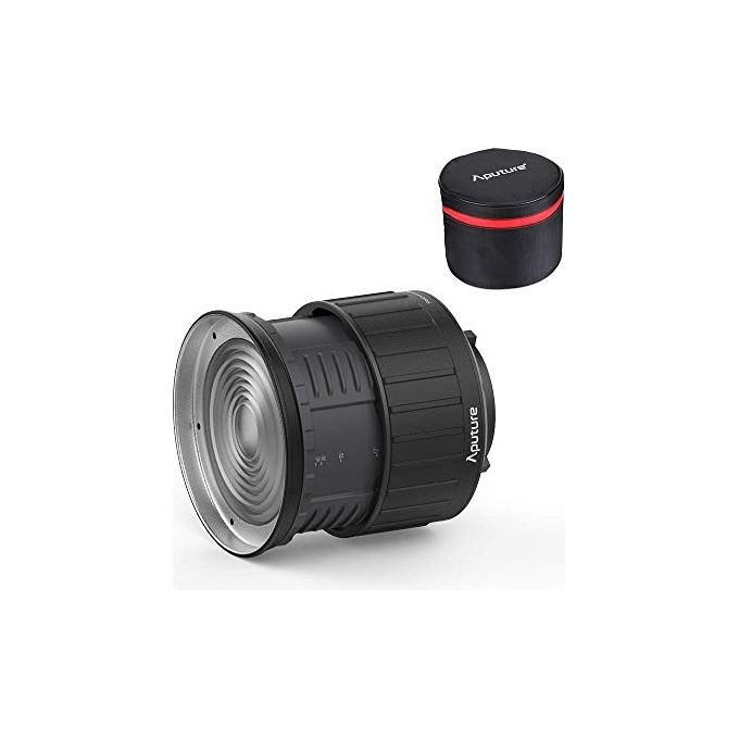Aputure AP-FR-2X Fresnel 2X Accessorio per Illuminatore Doppia Lente Compatibile con LS 120 e 300 colore Nero