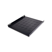 Mach Power AR-MR-8 Mensola per Armadio Rack 19'' 1U Profondita' 50cm Portata 45 Kg Acciaio Fissaggio 4 Punti colore Nero