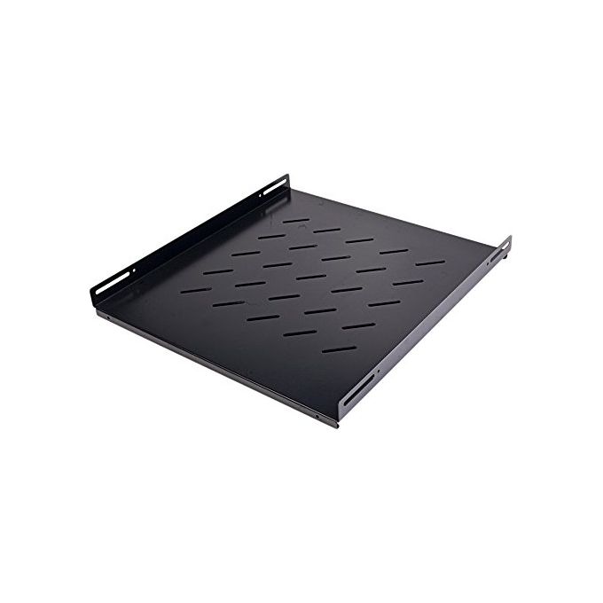 Mach Power AR-MR-8 Mensola per Armadio Rack 19'' 1U Profondita' 50cm Portata 45 Kg Acciaio Fissaggio 4 Punti colore Nero