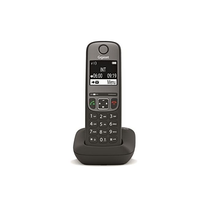Gigaset AS690 Telefono Cordless DECT Vivavoce Rubrica 100 voci Display 2'' Raggio 300 m colore Nero Grigio