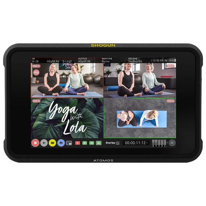 Atomos ATOMSHG701 Shogun 7 Monitor Video Registrazione 4K 60fps 7.2'' 1920x1080 Pixel colore Nero