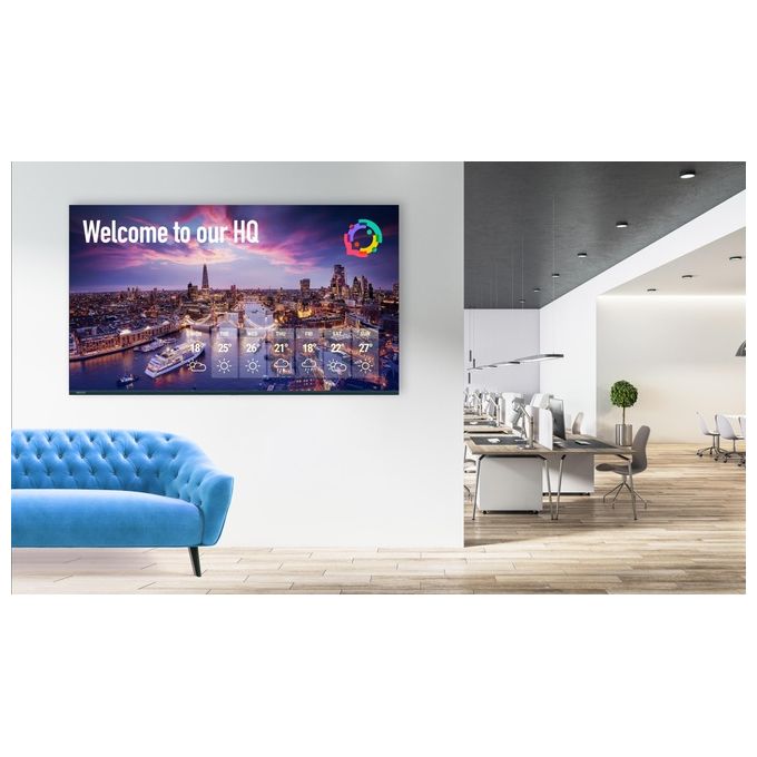 Avocor AVK-9810 Visualizzatore di Messaggi 98'' QLED 4K UHD 450 cd-m² Wi-Fi Android 16-7 colore Nero