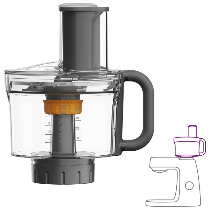 Kenwood KAH65.000PL MultiPro Accessorio Robot da Cucina 5 Dischi da Taglio Express Dice Capacita' 1.2 L colore Argento