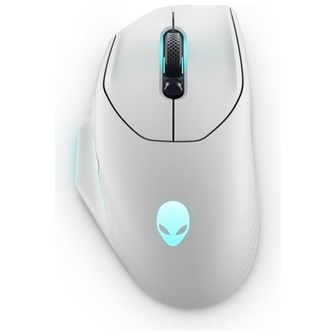 Alienware AW620M-W-DEAM Mouse Gaming Wireless 26000 DPI 7 Tasti Programmabili RGB 1000 Hz 10 m Bianco