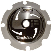 Makita B-33685 Lama Circolare per Seghe Circolari 165 mm Diametro 20 mm Foro 4 Denti in Diamante PCD per Fibrocemento colore Nero-Grigio