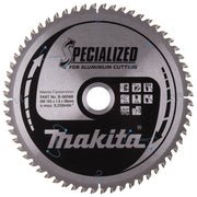 Makita B-56568 Specialized Lama circolare 165x20mm 60T per taglio alluminio e metalli non ferrosi colore Nero