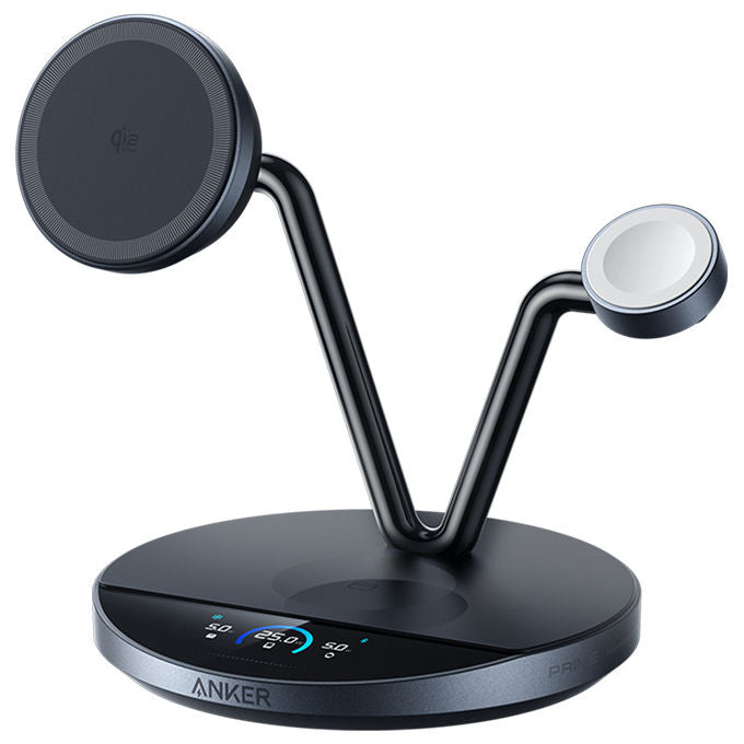 Anker B25X7G11 Prime MagSafe Caricatore Stazione di Ricarica 3 in 1 25 W colore Nero