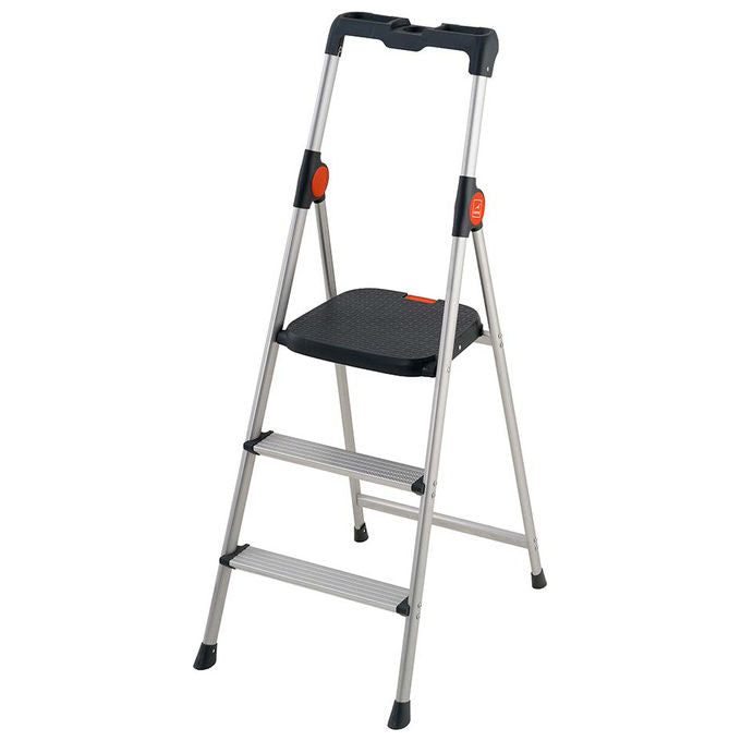 GIERRE B333 Dekorstep Scaletta con gradini 3 gradini portata 150 Kg peso 4,5 Kg colore Nero