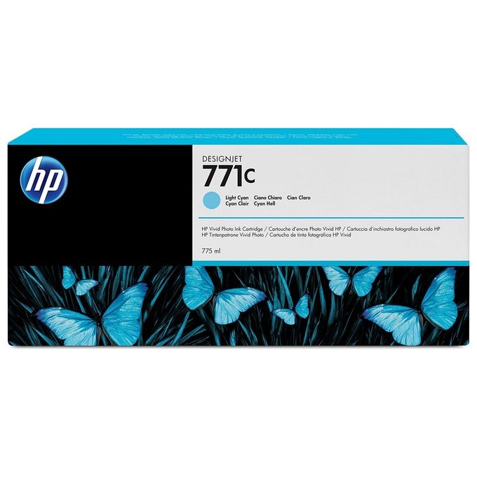 HP B6Y12A DesignJet 771C Cartuccia Inchiostro Inkjet 775 ml compatibile Z6200 Z6610 Z6810 colore Ciano Chiaro