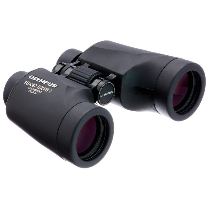 OM SYSTEM 018795 EXPS I Binocolo 10x42 Prismi BaK4 Lenti Multistrato colore Nero