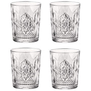 Bormioli Rocco 666218GRB021990 Bartender Stone Set 4 Bicchieri DOF Whisky Cocktail 390ml colore Trasparente