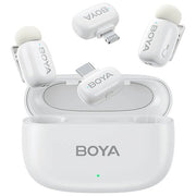 Boya MINI13 Boya Mini 13 Microfono Wireless 2.4 GHz Type-C e Lightning con 2 Trasmettitori Portata 100 m colore Bianco