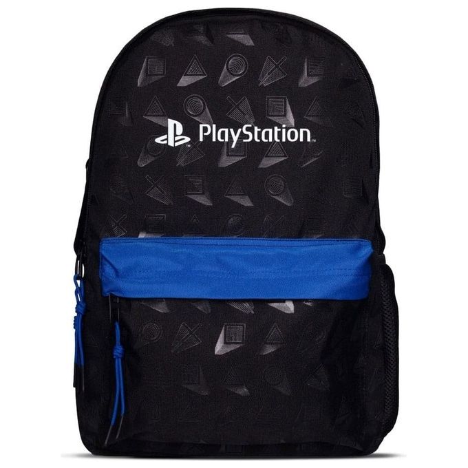 Difuzed AZAB0204 Zaino PlayStation Basic Unisex 100% Poliestere Licenza Ufficiale Sony colore Blu