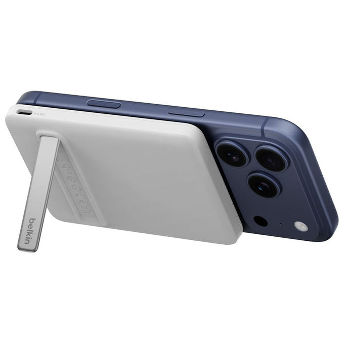 Belkin BPD011HQWH BoostCharge Power Bank 5000 mAh Ricarica Wireless 20 W USB-C Bianco
