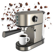 BLACK+DECKER, Macchina Espresso Manuale BXCO1350E, 20 Bar, 2 Tazze, Argento