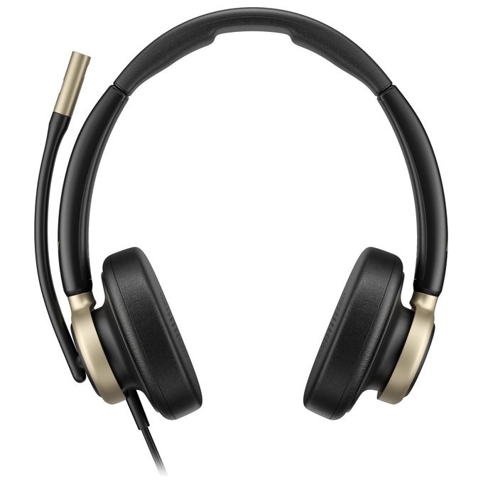 HP Poly C01FCA6 Cuffie cablate stereo Mission 825 USB con cancellazione rumore attiva e microfono integrato colore Nero