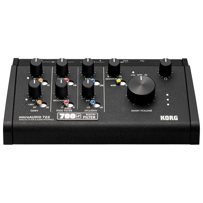 KORG MICROAUDIO 722 Interfaccia audio USB C 2 ingressi 2 uscite 24 bit 192 kHz con filtro analogico MIDI