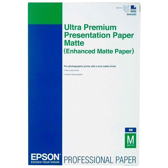 Epson C13S041719 Enhanced Matte Paper Carta Opaca A3+ 192 g-m² 260 µm 100 Fogli
