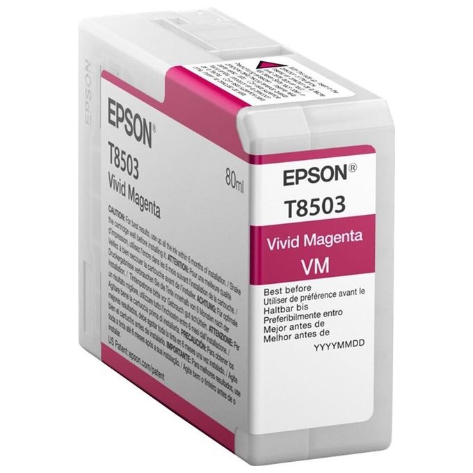 Epson S77178265 Cartuccia d'inchiostro originale Magenta vivido 80 ml per Epson SureColor SC-P800 colore Magenta