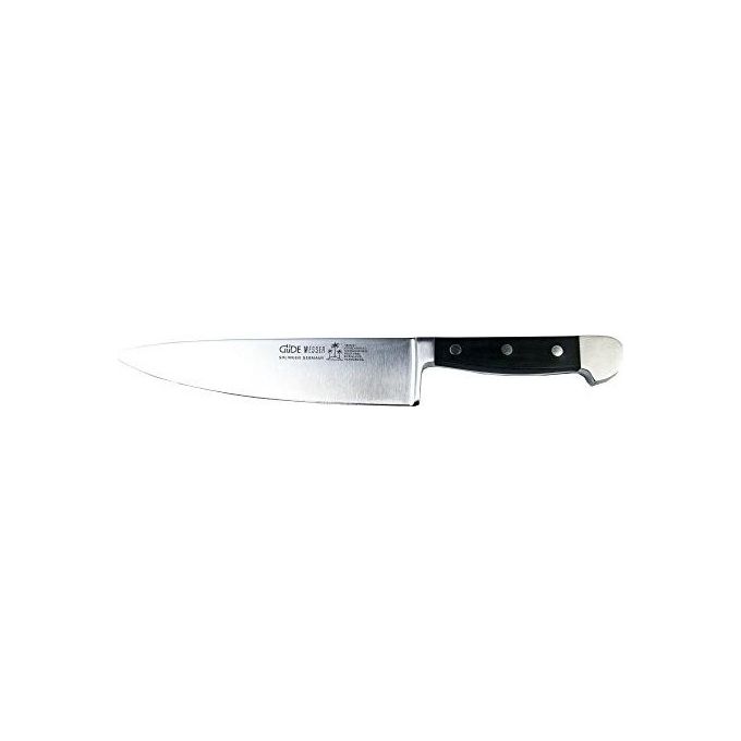 Güde 1805-21 Alpha Coltello da cuoco 21 cm in acciaio al cromo-vanadio-molibdeno con manico POM nero colore Nero
