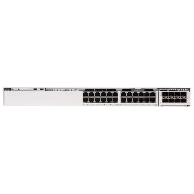 Cisco C9350-24P Switch di Rete Gestito 24 Porte Gigabit PoE 720W supporto 10G VLAN QoS colore Grigio