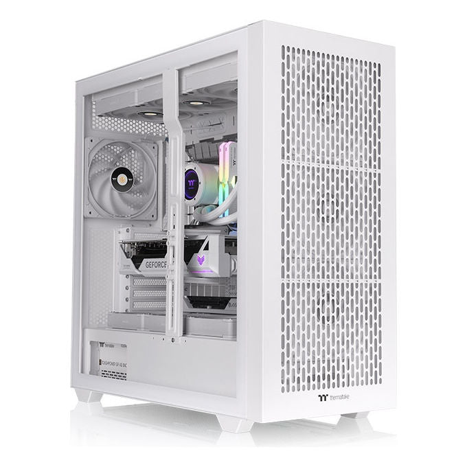 Thermaltake CA-11D-00F6WN-00 AX500 Case PC Full Tower Vetro Temperato con Supporto per Schede Madre ATX EATX e 8 Slot Espansione colore Bianco