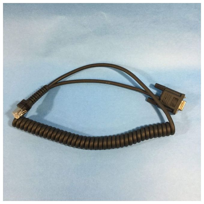 Datalogic V380488 CAB-434 Cavo di Connessione Seriale RS232 9 Pin Femmina Avvolgibile 2,4 m colore Nero