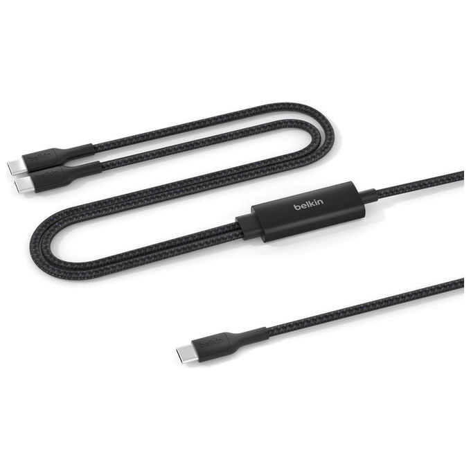 Belkin CAC004HQ1.5MBK Cavo USB-C Dual 140W USB 2.0 1.5 m colore Nero