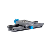 Novoflex CASTEL-MINI II Slitta di messa a fuoco 100 mm regolazione in alluminio eloxato compatibile ARCA-UniQ colore Nero