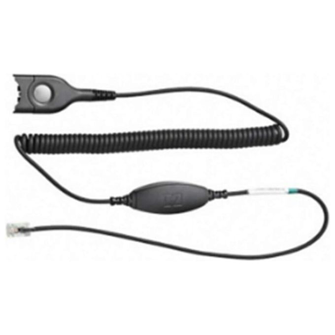 EPOS 504149 CAVA 31 Cavo Spiralato per Telefoni Avaya Serie 1600 e 9600 connettore EasyDisconnect e RJ9 colore Nero