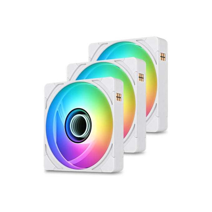 Thermaltake CL-F243-PL12SW-A CT120 EX INFINITY Ventilatore 120 mm 2000 rpm PWM ARGB Bianco
