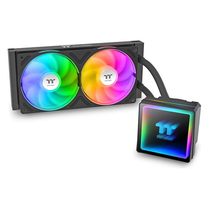 Thermaltake CL-W465-PL12SW-A TH240 V3 ARGB Raffreddatore di liquidi tutto in uno 240 mm 2 ventole 12 cm Nero