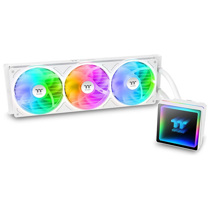Thermaltake CL-W468-PL12SW-A TH360 V3 ARGB Raffreddatore di liquidi tutto in uno Diametro 12 cm Velocita' max 2500 Giri-min TDP 365 W colore Bianco