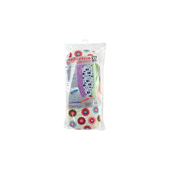 Colombo 7396306 Newscal Telo per Asse da Stiro Copriasse in Cotone con Elastico 140x60 cm colore Multicolore