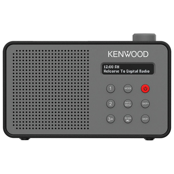 Kenwood CR-M25DAB-H Radio Portatile Digitale con DAB+ FM Bluetooth 5.3 USB Type-C Batteria Integrata 7 h colore Grigio
